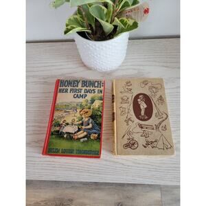 2 Vintage Honey Bunch Books  First Summer on the Island, Days in Camp